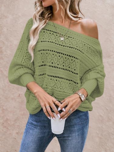 Image of Cakulo Womens Off Shoulder Oversized Pullover Knit Sweater