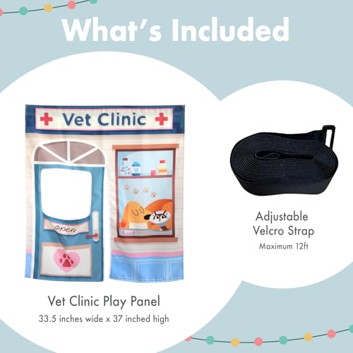 Image of Play Panel for Modular Play Couch Childrens Play Panel for Toddler (Sofa not Included) (Vet Clinic)