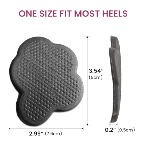 Welnove plantillas protectoras para tacones, negro miniatura 7