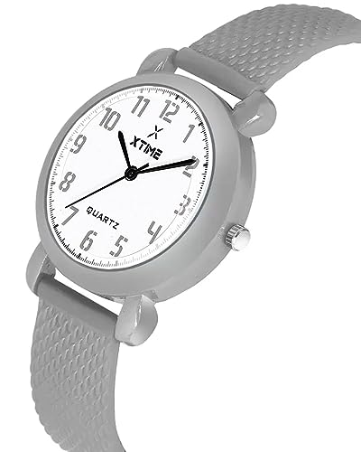 Image of XTIME Analogue Watch Round White Dial & Resin Strap for Boys & Girls