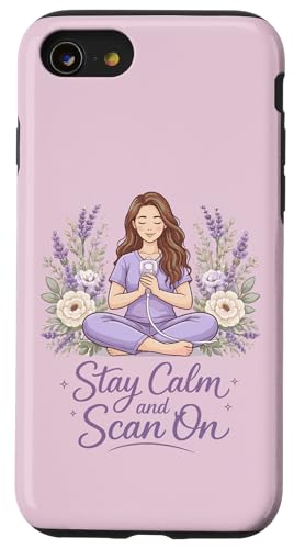 �����g�����Z�t Cottagecore ]�����g�Z�p Stay Calm Scan On �X�}�z�P�[�X iPhone SE (2020) / 7 / 8 �p