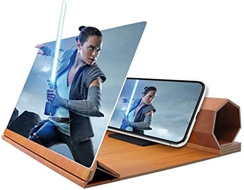 3D Telephone Display screen Magnifier,12”HD Foldable Cell Telephone Display screen Enlarger for Films Movies and Gaming,VXDAS Display screen Amplifier Projector for All Smartphones