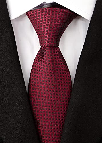Adulove Men's Necktie Classic Silk Tie Woven Jacquard Neck Ties 6 PCS - Thumbnail 7
