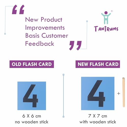 Image of Tantrums Montessori Sandpaper Numbers with Tray | Tactile Number Recognition & Tracing Puzzle | Fine Motor Skills & Pre-Writing Educational Toy for Kids