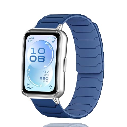 [AnnTec] For HUAWEI Band 11 / HUAWEI Band 11 Pro �o���h �����x���g �R���p�`�u�� �t�@�E�F�C�o���h �����o���h �ւ��x���g �V���R���� �}�O�l�b�g�N���X�v �X�|�[�c�o���h �h�� �ʋC�� �_�炩�� �X�}�[�g�E
