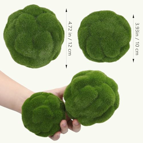 Mousse artificielle verte en boule pour éviter la mousse naturelle sèche - 4