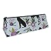 Produktbild Deutsche Dogge Schwarz Haustier Quilt C Kollektion Koordinate Blumen Tragbar Stilvolle Stifttasche Bleistift Schreibwaren Tasche Kosmetiktasche Tasche