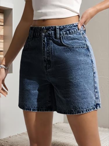 Image of Nifty Women's Denim Stretchable Relaxed Fit Shorts|| Back Pocket Bow Tie Detail