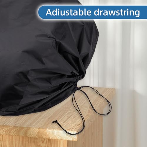 NICENEEDED Jumbo Rug Storage Bag, Black Bag with Straps Rug Packing Bag - Image 3