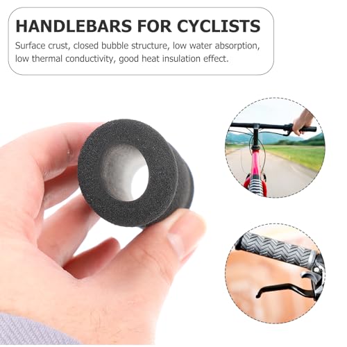 JOINPAYA Bike Handlebar Covers 4-Pack Sponge Grips Lightweight Shock-Absorbing Handle Holders for Comfortable Cycling with Heat Insulation and Vibration Dampening