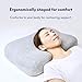 Gel-Infused Contour Memory Foam Pillow for Sleeping - Conform Softly to The Head & Cradles Neck in Comfortable Soft Support, Ergonomic Design Cervical Pillow for All Sleepers, CertiPUR US