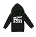 0-5T Baby Boy Girl Mini Boss Hoodie Tops Toddler Hooded Sweater Casual Hoodies with Pocket Outdoor Outfit (2-3 Years, Black)