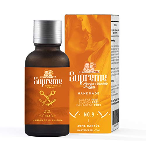 Bartstoppel® Supreme - Olio da barba alla vaniglia mango,...