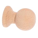 NUOBESTY Remates De Bola De Madera Dura Sin Acabado 7x5 Cm Para Muebles...