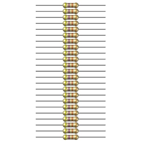 Image of 47k Ohm Resistor 1 /4W 5% Tolerance, Pack of 100 (47k Ohm)