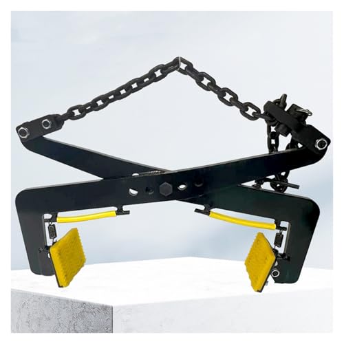 Manganese Steel Lifting Clamps Adjustable Opening, Scissor Lifter Tool Safe Stable & Durable, Black Plate Vertical Clamp for Factories/Mines/Docks(16.5-38.2 in)