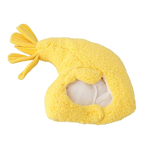 BESPORTBLE Carnival 1 Pc Fried Shrimp Hat Cotton Plush Funny Party Hat for Cosplay Event