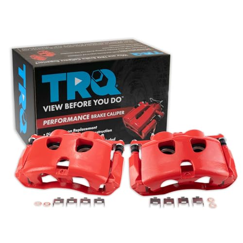 Image of TRQ Performance Front Driver and Passenger Side Brake Caliper Set 2 Piece