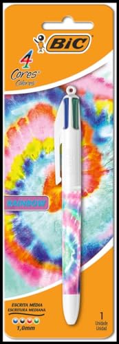 Caneta Esferográfica, Bic 4 Cores, Fun, Bic, Blister