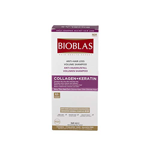 Bioblas Shampoo, dermatologisch getestet, Collagen + Keratin Cover
