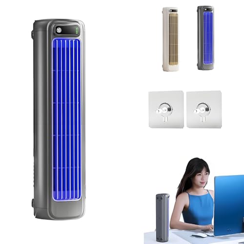 Brizac, Aire Acondicionado Brizac, Nuevo Aire Acondicionado Portátil 2025, Ventilador Silencioso con 3 Velocidades, Disfrute de un Enfriamiento Rápido y Natural(Gray)