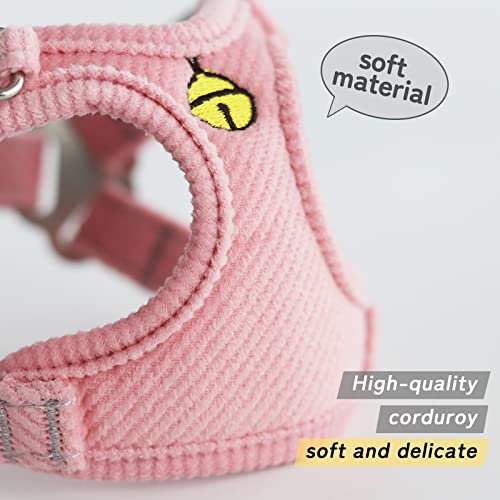 Miru Pochi Harness For Small Dogs And Cats With Leash Set Soft Adjustable No Pull Easy Walk No Choke Easy To Put On Puppy Harness With Padded Vest For Extra Small Dogs (Pink Xxs) #TOP1