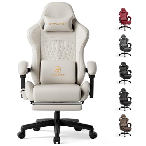GTPLAYER Gaming Chair with Speakers, Video Game...