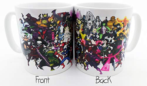 Marvel, collage Marvel, Spiderman, Iron Man, Hulk, GALACTUS, GPO Groupe Design Exclusif Marvel Galaxies, imprimé sur passe au micro-ondes et au lave-vaisselle 30 cl Mug/Tasse