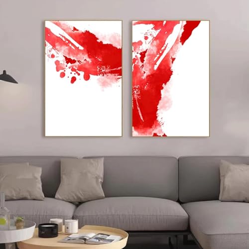 Art impressions sur toile rouge XINBAO affiche encre salon 50x70cm