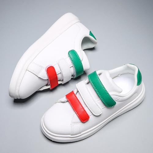 Kids Boys Girls Casual Sports Sneakers with Three Hook and Loop, Comfortable Wide Tennis Shoes for Running/Walking (Little Kid/Big Kid)2