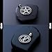 ELFASIO Inverted Pentagram Necklace for Men Women, Baphomet Goat Necklace Sigil of Lucifer Satan Demon Devil Symbol Both Sided Satanic Jewelry Stainless Steel Pendant Chain