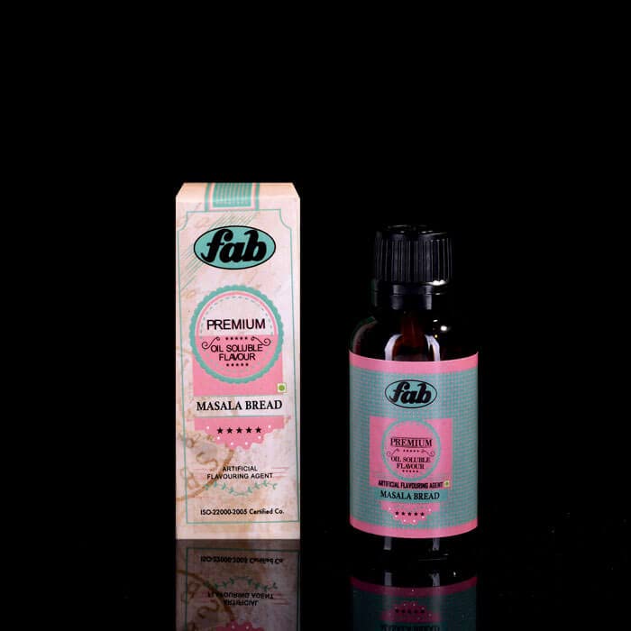 Fab Premium Oil Soluble Masala Bread Flavor All Time Favorites Flavors Chocolates Indian sweets Ice creams Desserts Quantity 30ML