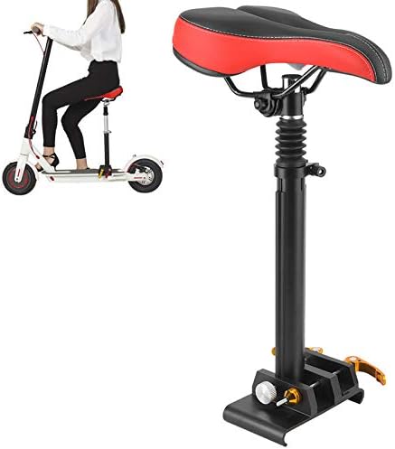 Electric Skateboard Saddle, Adjustable Seat Saddle for ES1/ES2/ES4 Kick Scooters, Shock-Absorbing Electric Scooter Retractable Seat Saddle without Punching, for Xiaomi M365 Scooter