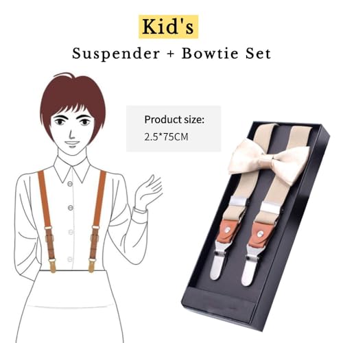 Suspender and Bow Tie Set for Men - Adjustable Y-Back Suspenders with Stylish Bow Tie2