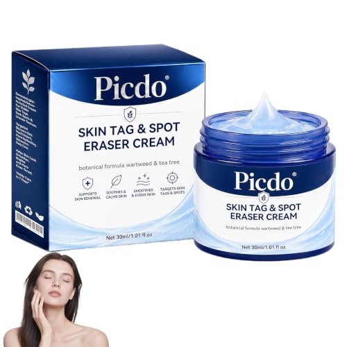 Picdo Skin Tag and Spot Eraser Cream Picdo Skin Tag Remover Cream Botanical Formula Wartweed and Tea Tree All Skin Types 30ML (1 pc)