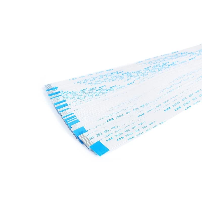 100PCS FPC FFC Ribbon Flexible Flat Cable 4/6/8/10/12/14/16/18/20-60 Pin Pitch 0.5MM A-Type Wire Length 5/10/15/20/25/30CM - (Color: 300MM, Type: Reverse Direction, Pins: 30P, Insert Type: 0.5MM)