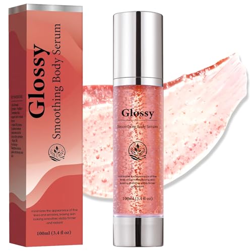 Glossy Anti-Wrinkle & Firming Body Serum - 100ml | Hyaluronic Acid Vitamin E Glycerin Shea Butter Peptides Anti-Aging Hydrating Skin Plumping