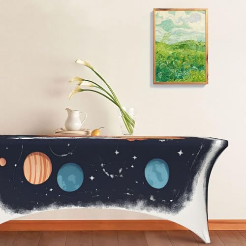 Nappe rectangulaire extensible espace et fusée lavable d'un coup d'éponge - 8