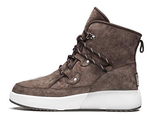 AUMU Taurus Leather Metal Buckle Brass Eyelets Suede Upper Laces Winter Snow Boots…3