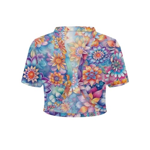 Image of Womens Short Sleeve Cardigans Lightweight Summer Cardigan Trendy Bolero Shrug Cute Floral Cardigan Sheer Bolero