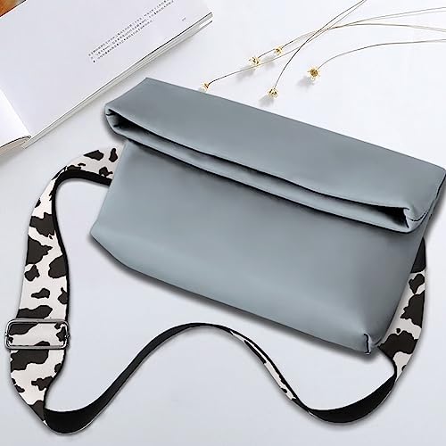 Image of Adjustable Purse Strap for Women, Crossbody Wide Handbag Strap Replacement, Sturdy Bag Strap with Silver Hardware