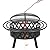 EcoNook 36 Inch Wood Burning Fire Pit with 2 Loops, Outdoor Fire Pit with Spark Screen & Fire Poker, Cross Weave Firepit for Outside Fireplace Bonfire for Yard,Patio, Garden…