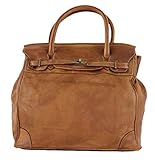  BZNA Bag Editta cognac Italy Designer Damen Handtasche Ledertasche Schultertasche Tasche Leder Shopper Neu