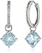 Sterling Silver Blue Topaz Earrings