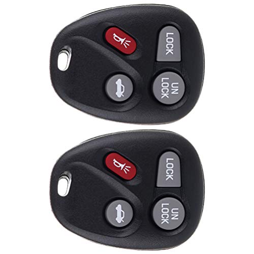 Keyless Entry Remote Key Fob 1997-1999 Fit for Buick Lesabre 3.8L 1997-1998 Fit for Buick Century 3.1L 4btn ABO1502T,16207901,16245100 Pack of 2