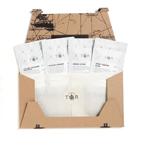Tea Runners Smoked Tea Variety Pack - Lapsang Souchong, Russian Caravan, Smoked Assam, Smoky