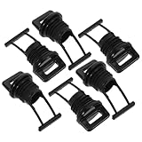 MUSISALY 6 Tapones de Drenaje M19 para Kayak y Canoa Tapón de Achique de Plástico Negro Cierre Hermético para Orificios de Desagüe Accesorios Náuticos Resistentes y Fáciles de Instalar