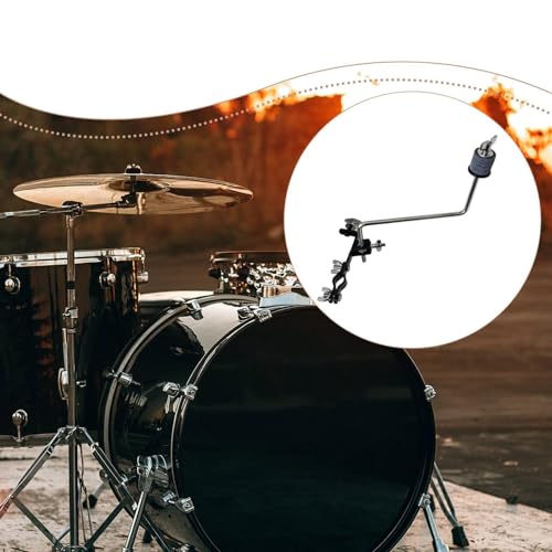 Baoblaze soporte para platillo, clamp para hi hat auxiliar, hardware resistente de hierro con clip de expansión miniatura 5