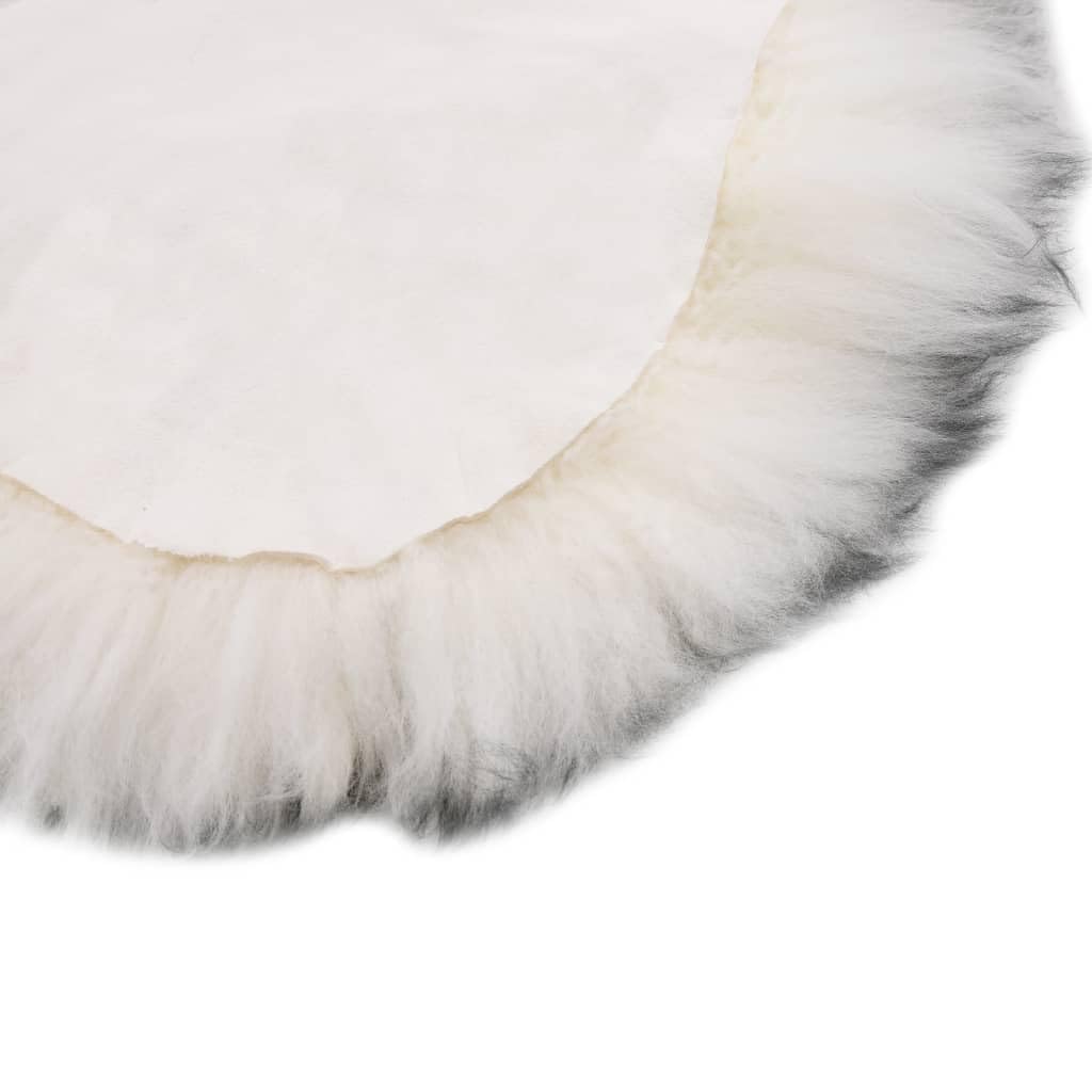 Tapis en Peau de Mouton véritable 60 x 180 cm Mélange de Gris foncé pour Salon Chambre intérieur cocooning et décoration chaleureuse