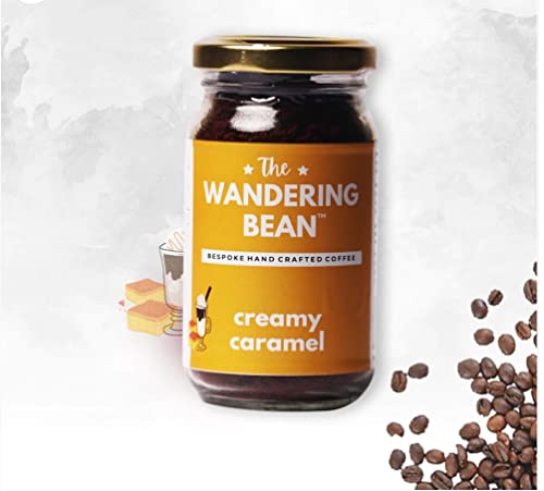 Image of The Wandering Bean Ultimate Combo Pack Flavored Instant Coffee (Hazelnut +Caramel +Mint + Vanilla Cinnamon) Combo of (4x60g)
